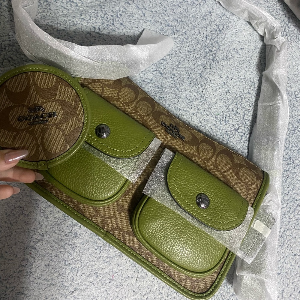 Olive Green Coach Crossbody Purse